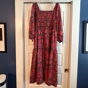 Summersalt Pink and Black Maxi Dress